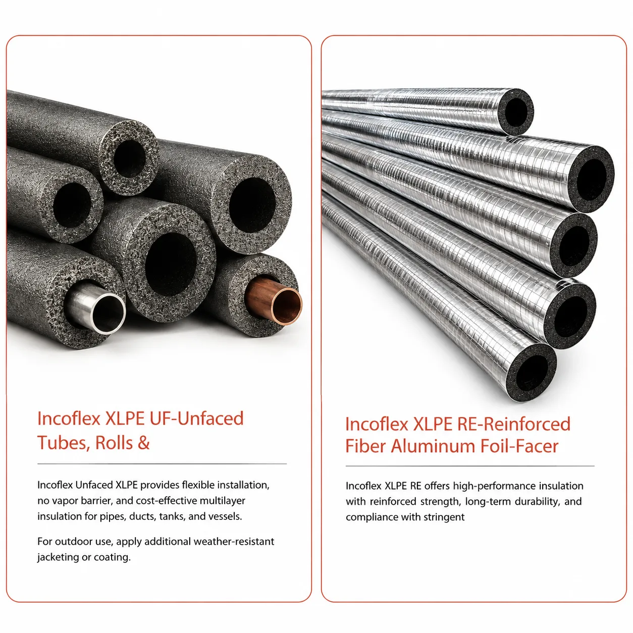 Bảo Ôn Ống Incoflex – Incoflex Tubes Insulation