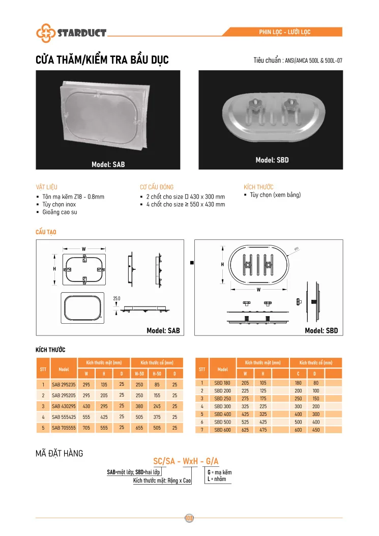 Phin/lưới lọc cho miệng gió và louver STARDUCT – S-PLT